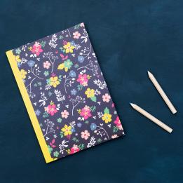 Ditsy Garden A5 Notebook
