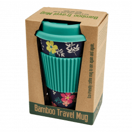 Ditsy Garden Bamboo Travel Mug