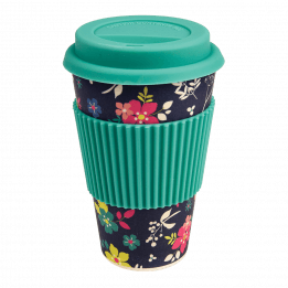 Ditsy Garden Bamboo Travel Mug