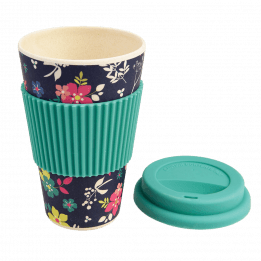 Ditsy Garden Bamboo Travel Mug