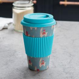 Dolly Llama Bamboo Travel Mug