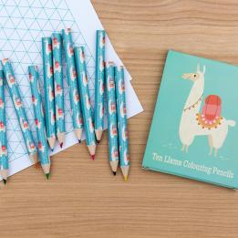 Dolly Llama Colouring Pencils (set Of 10)