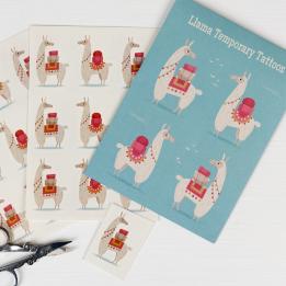 Dolly Llama Temporary Tattoos (2 Sheets)