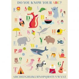 5 Sheets Of Children'S A B C Wrapping Paper
