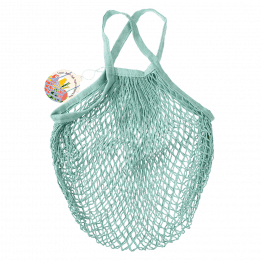 Duck Egg Blue Organic Cotton Net Bag