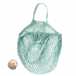 Duck Egg Blue Organic Cotton Net Bag