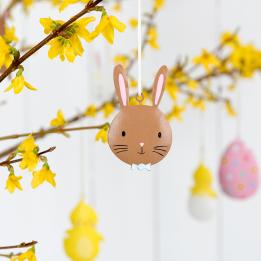 Easter Bow Tie Bunny Decoration