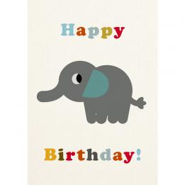 Happy Birthday Elephant Card