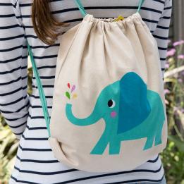 Elvis The Elephant Drawstring Bag