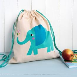 Elvis The Elephant Drawstring Bag