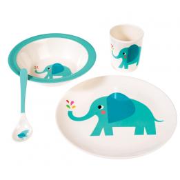 Elvis The Elephant Melamine Set