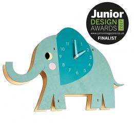 Elvis The Elephant Wooden Wall Clock