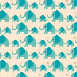5 Sheets Of Elvis The Elephant Wrapping Paper