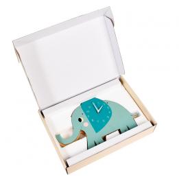 Elvis The Elephant Wooden Wall Clock