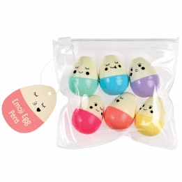 Emoji Egg Pens (pack Of 6)