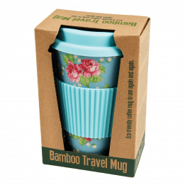 English Rose Bamboo Travel Mug