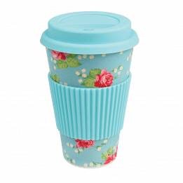 English Rose Bamboo Travel Mug