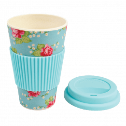 English Rose Bamboo Travel Mug