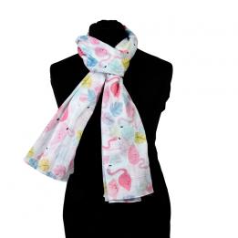 Flamingo Bay Cotton Scarf