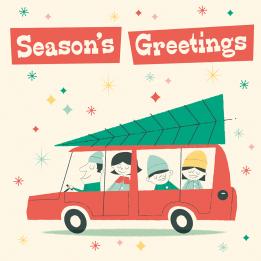 Festive Family Christmas Card