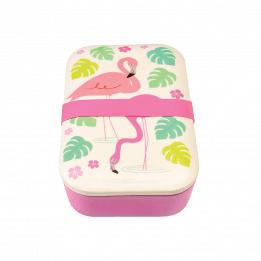 Flamingo Bay Bamboo Lunch Box