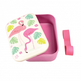 Flamingo Bay Bamboo Lunch Box