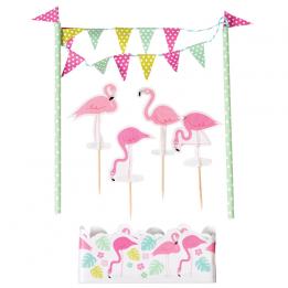 Flamingo Bay Cake Bunting Kit