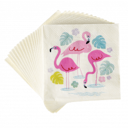 Flamingo Bay Cocktail Napkins (pack Of 20)