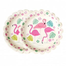 Flamingo Bay Paper Plates (pack Of 8)