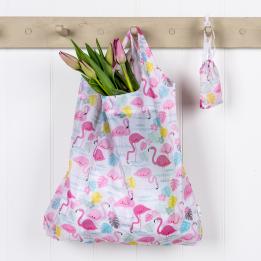 Flamingo Bay Foldaway Shopping Bag