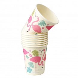 Flamingo Bay Paper Cups (set Of 8)