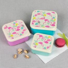 Flamingo Bay Snack Boxes (set Of 3)