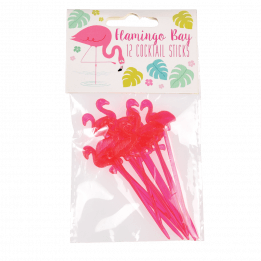 Flamingo Cocktail Sticks (set Of 12)