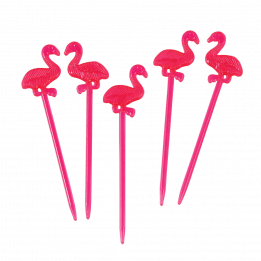 Flamingo Cocktail Sticks (set Of 12)