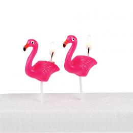 Flamingo Party Candles (pack Of 5)