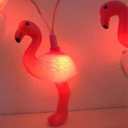 Flamingo Party Lights Loop British Standard 3 Pin Plug