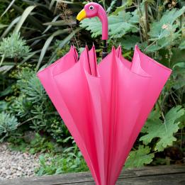 Flamingo Umbrella With Stand