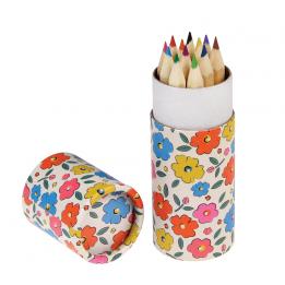 Floral Maze Colouring Pencils (set Of 12)