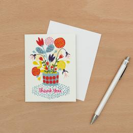 Flower Pot Thank You Card