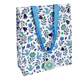Folk Doves Shopping Bag