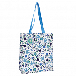 Folk Doves Shopping Bag