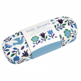 Folk Doves Glasses Case And Cloth