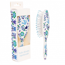 Folk Doves Hairbrush