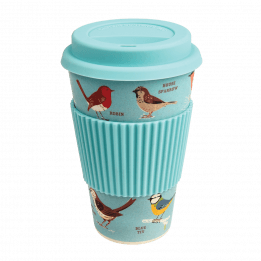 Garden Birds Bamboo Travel Mug