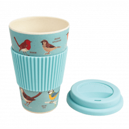 Garden Birds Bamboo Travel Mug