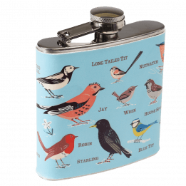 Garden Birds Hip Flask