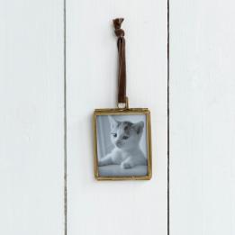 Brass Hanging Frame 4.5x5.5cm