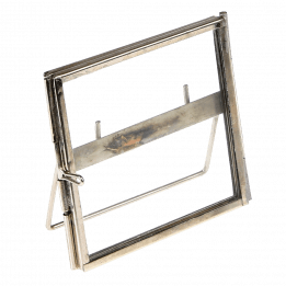 Standing Brass Frame In Silver 8x8cm