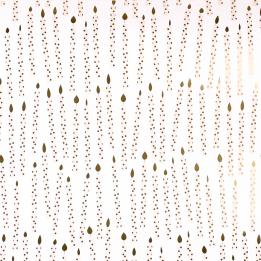Gold Birthday Candles Wrapping Paper