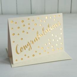 Gold Congratulations Card